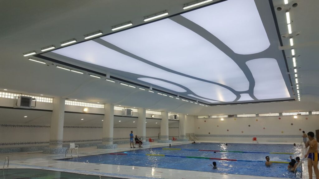 Applications Of Stretch Ceilings Pools